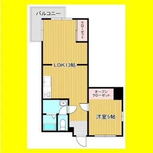 シャトー丸六【3階】の間取り