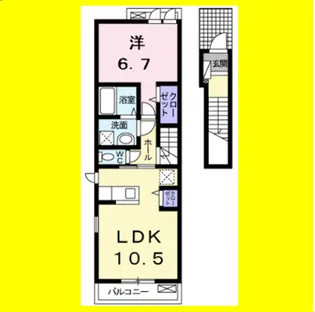 マークス フォー【2階】の間取り