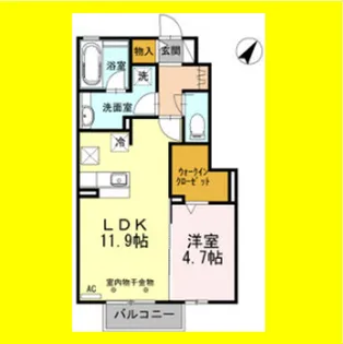 プランドールU【1階】の間取り