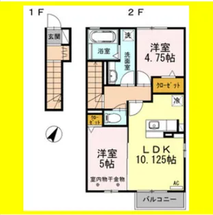 クラリス【2階】の間取り