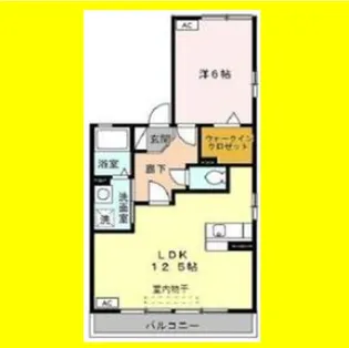 エスペランサⅡ【201号室】の間取り