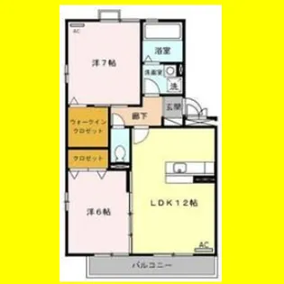 グランシャリオ【3階】の間取り