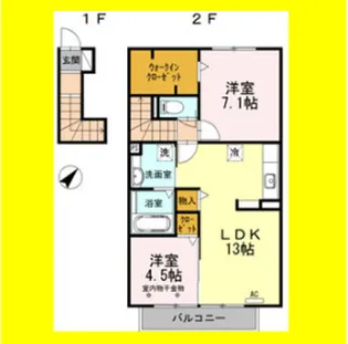 クレール【2階】の間取り