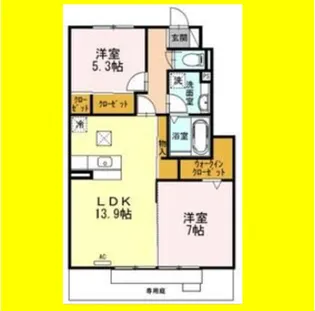 ラフィード【1階】の間取り