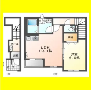 ダ カーポ(Da Capo)【2階】の間取り