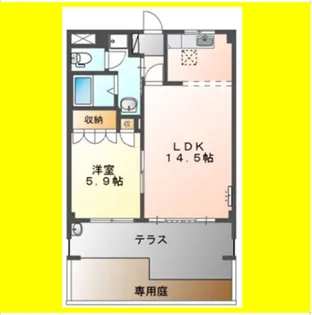 ガーデンプレイス【1階】の間取り
