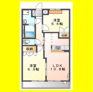 フローリッシュ【2階】の間取り