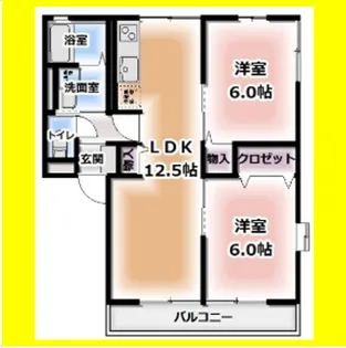 大岩B4【2階】の間取り