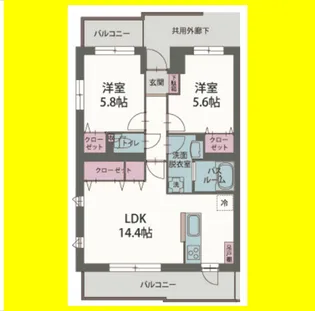 ラ フレーズ【1階】の間取り