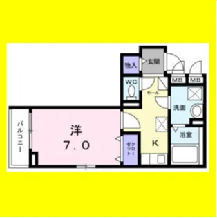 フラッグシップ中町【2階】の間取り