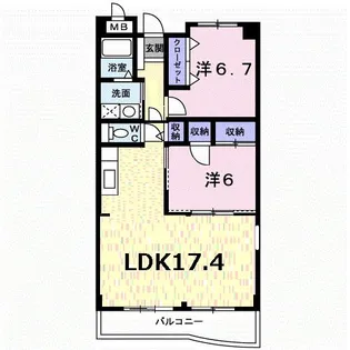 フォーロ・デル・コート【1階】の間取り