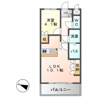 ティアモ【2階】の間取り