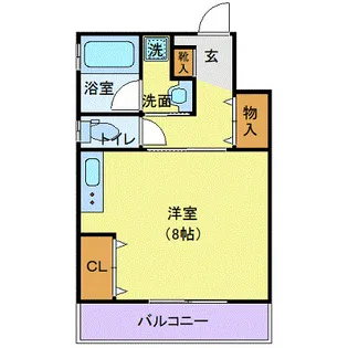 ベルータカギ【2階】の間取り