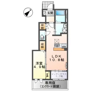 槙の家【1階】の間取り