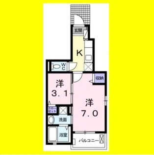ゴールドリング池田Ⅰ【1階】の間取り
