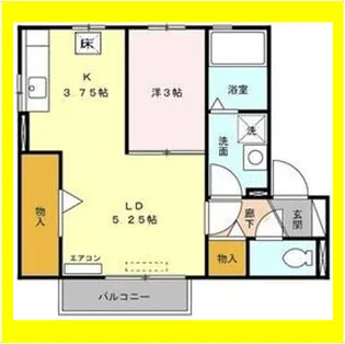 はなみずきB棟【1階】の間取り