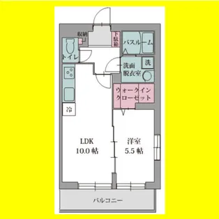 リヴィエール【101号室】の間取り
