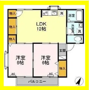 サニーコート谷田【2階】の間取り