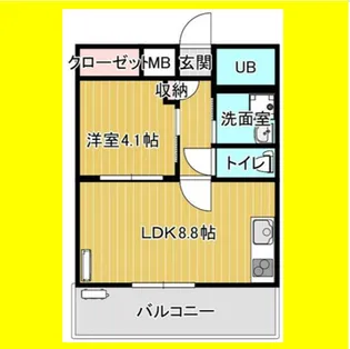 サンシャイン大和【304号室】の間取り
