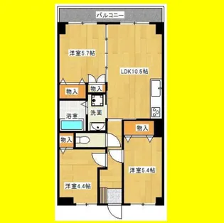 カーサプラティカ【5階】の間取り