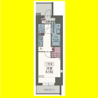 プランドールM【401号室】の間取り