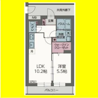 クリスタル・ヴィラ【402号室】の間取り