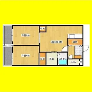 アンジェリーク【2階】の間取り