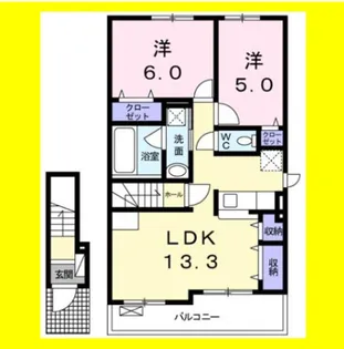 フランバージュ【2階】の間取り