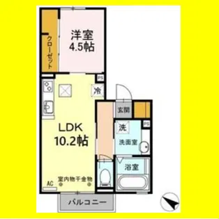 プラムフィールド西脇【1階】の間取り