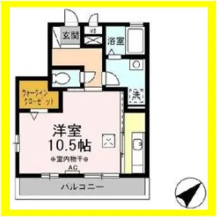 アバンサール【206号室】の間取り