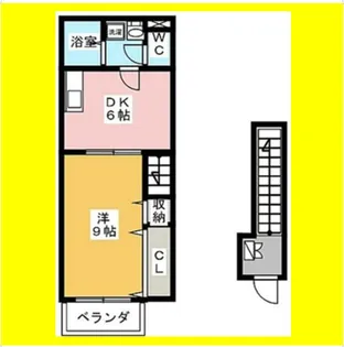 ドリーム本通【2号室】の間取り