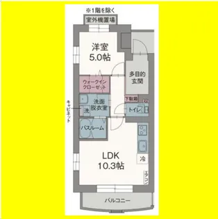 ヴィラ エストレージャ【4階】の間取り