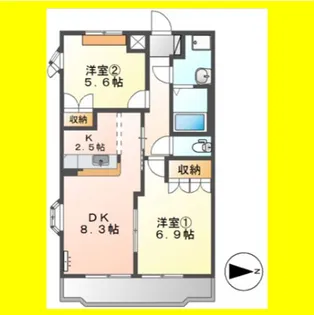 プルミエ・ラムール【1階】の間取り