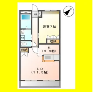 オット アルベーリ【1階】の間取り