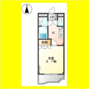 エスプラネード【3階】の間取り