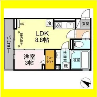ヴィオレッタ【2階】の間取り
