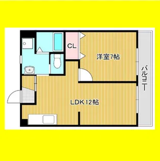 スカイアート【5階】の間取り