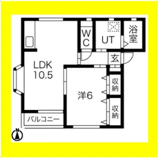 サンピュアSK【1階】の間取り