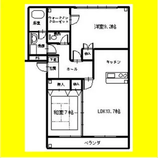 ネオアルカディア【1階】の間取り