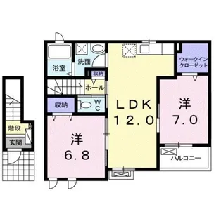 ヴァンベール【2階】の間取り