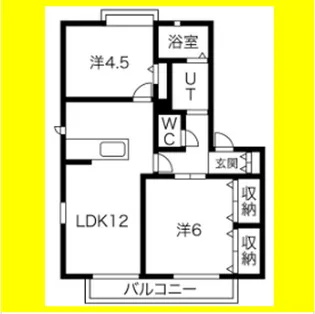 カサベルデC【1階】の間取り