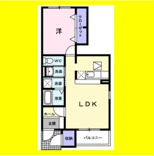 プリムローズA【1階】の間取り
