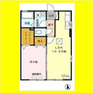 クレール【1階】の間取り