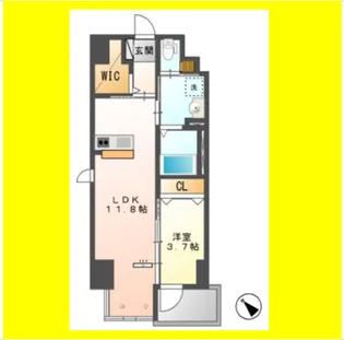 ポートレブニー【7階】の間取り