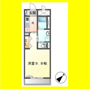 サニーコート安倍【1階】の間取り