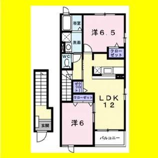 ヴェルヴェーヌ Ⅱ【2階】の間取り