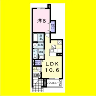 プリムローズ ガーデンⅡ【1階】の間取り