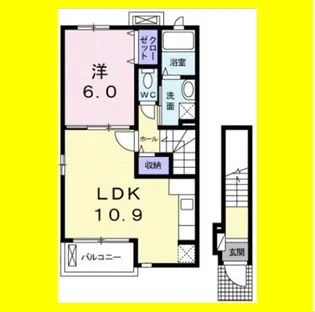 リバー・イーストⅠ【2階】の間取り