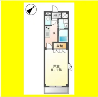 ドルフィン柚木【2階】の間取り