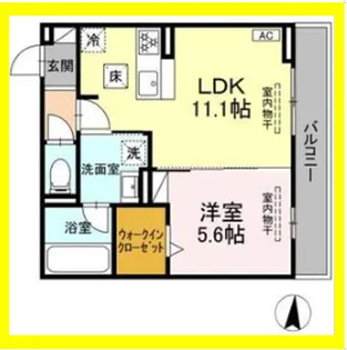 D crest 若松町【1階】の間取り